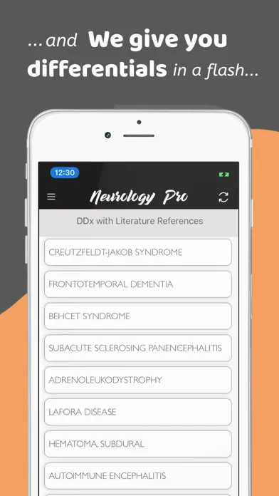 Neurology Pro - A DDx App スクリーンショット