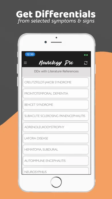 Neurology Pro - A DDx App スクリーンショット