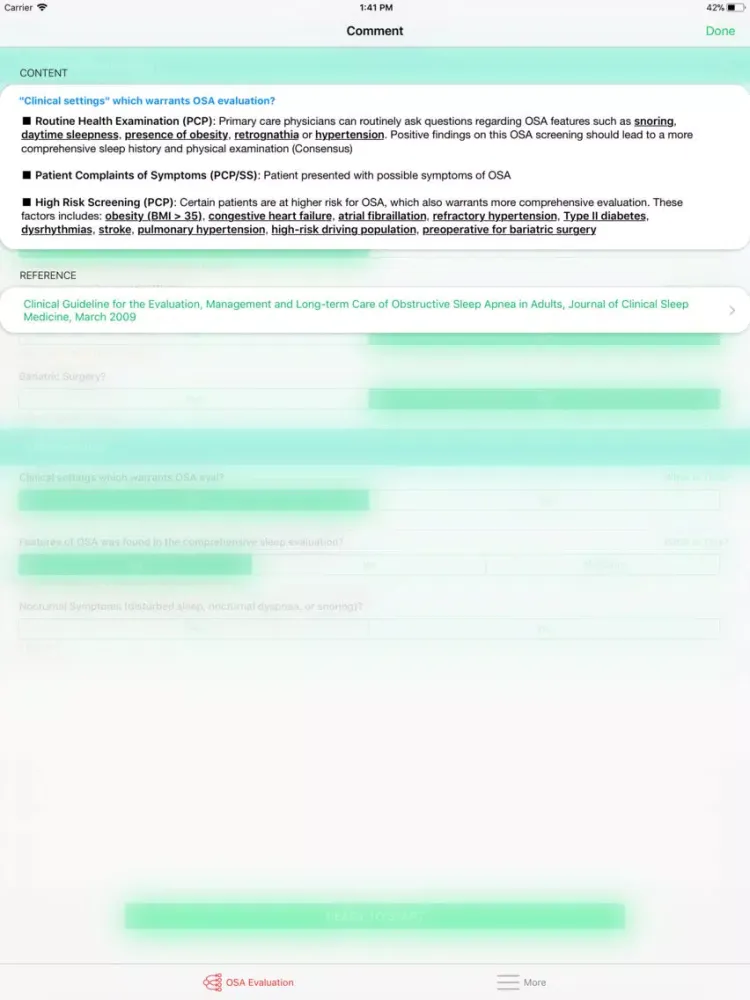 SmartIntern OSA iPad  سکرین شاٹس