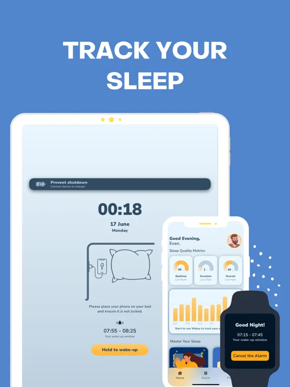 Captures d'écran de Sleep Tracking - Wakey iPad 