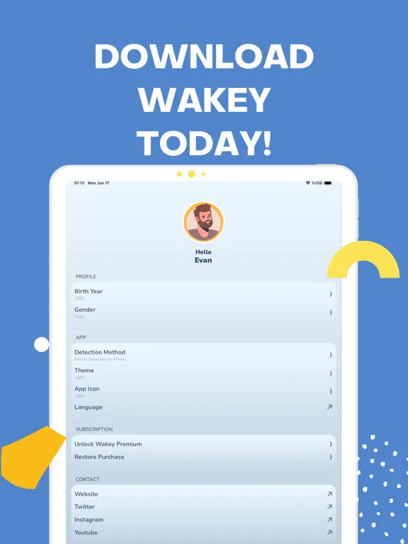 Captures d'écran de Sleep Tracking - Wakey iPad 