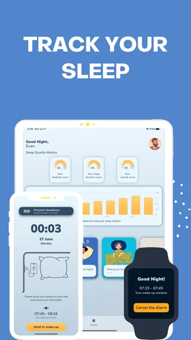 Captures d'écran de Sleep Tracking - Wakey