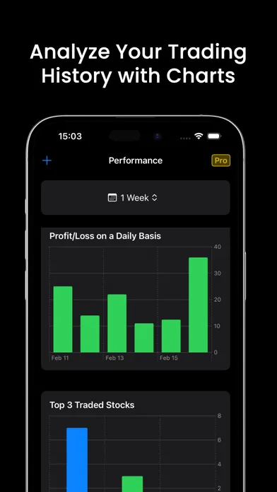 Captures d'écran de Stock Trading Tracker Journal