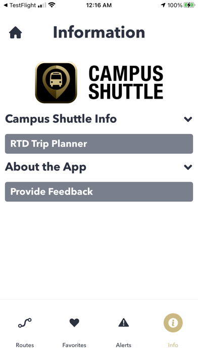 Campus Shuttle Screenshots
