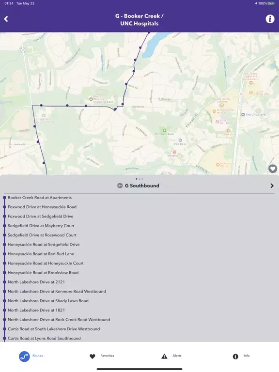 Tangkapan layar CH Transit iPad 