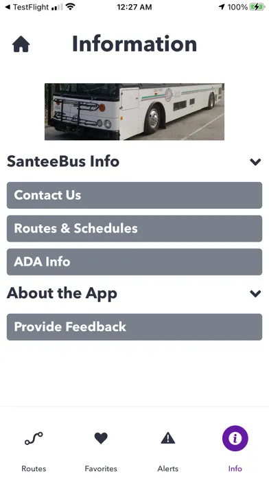 Zrzuty ekranu SanteeBus