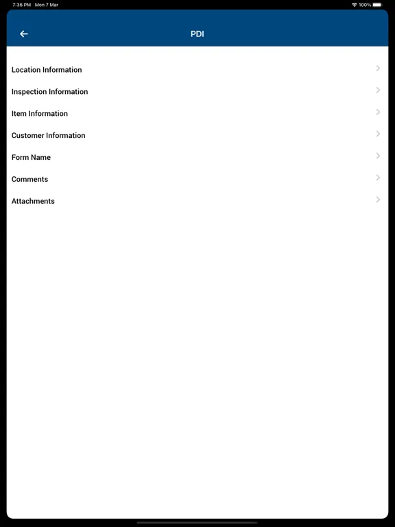 Zrzuty ekranu Blue Bird Bus Inspections iPad 
