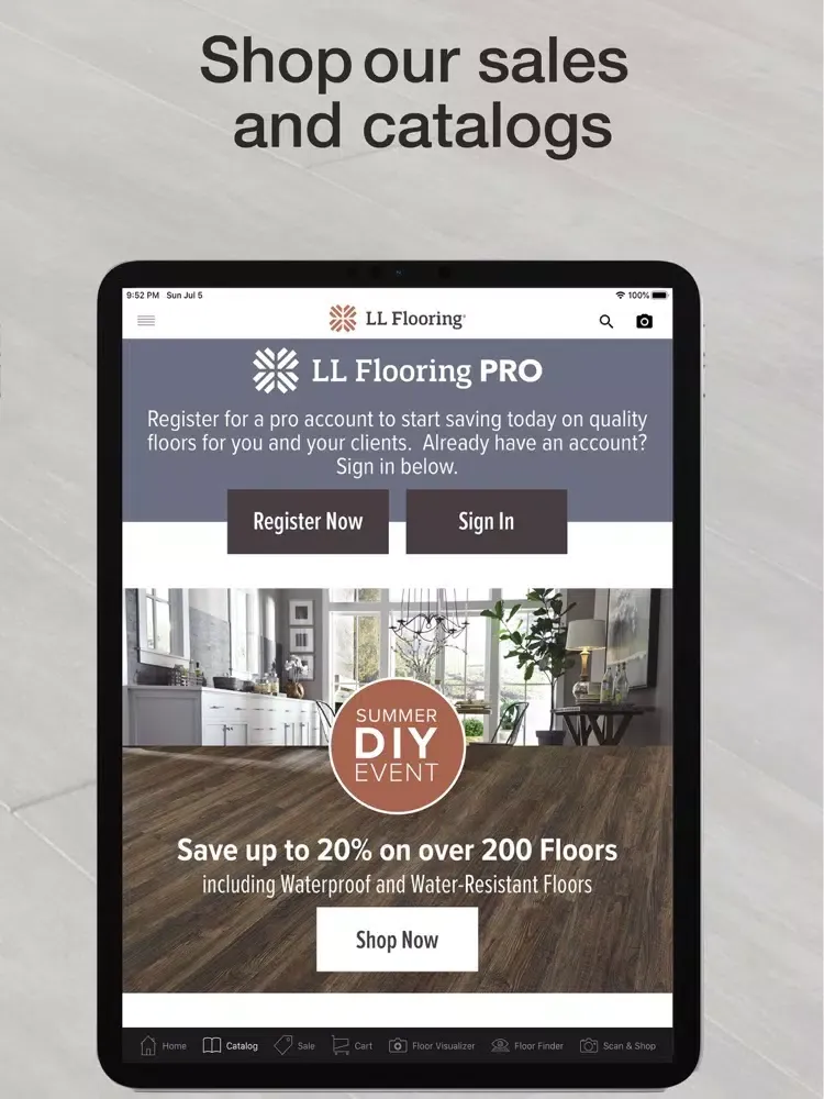 Capturas de pantalla de LL Flooring iPad 