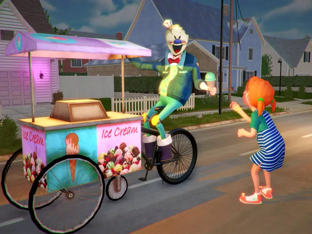 Dark Ice Scream Neighbor 4 iPad  Screenshots