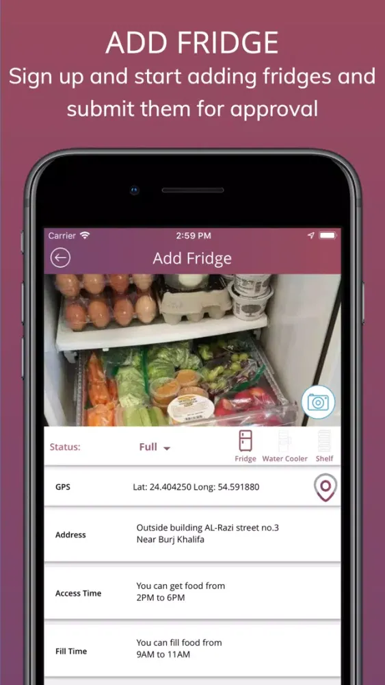 Screenshot di Community Fridge