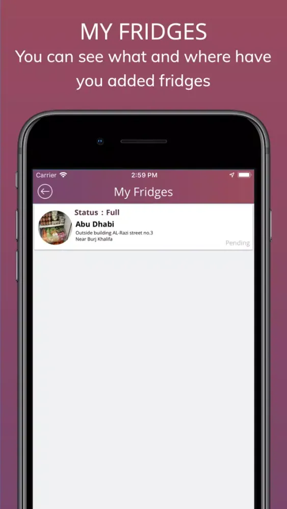 Screenshot di Community Fridge