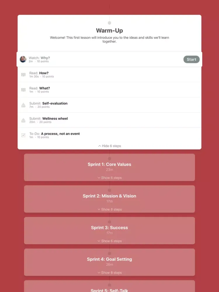 Synergy Perf. Coaching Academy iPad 应用截图
