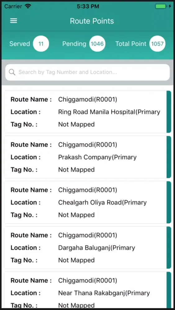 SWMS Driver Screenshots
