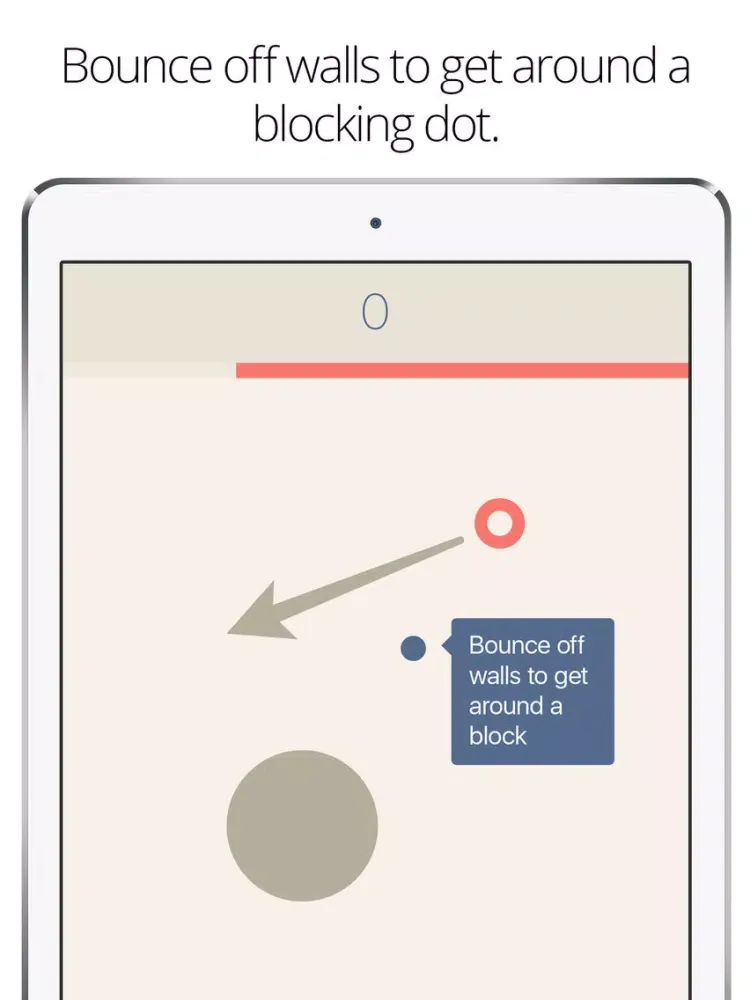 Hit the Dot - A Simple Flick the Dot Game iPad  Ekran Görüntüleri