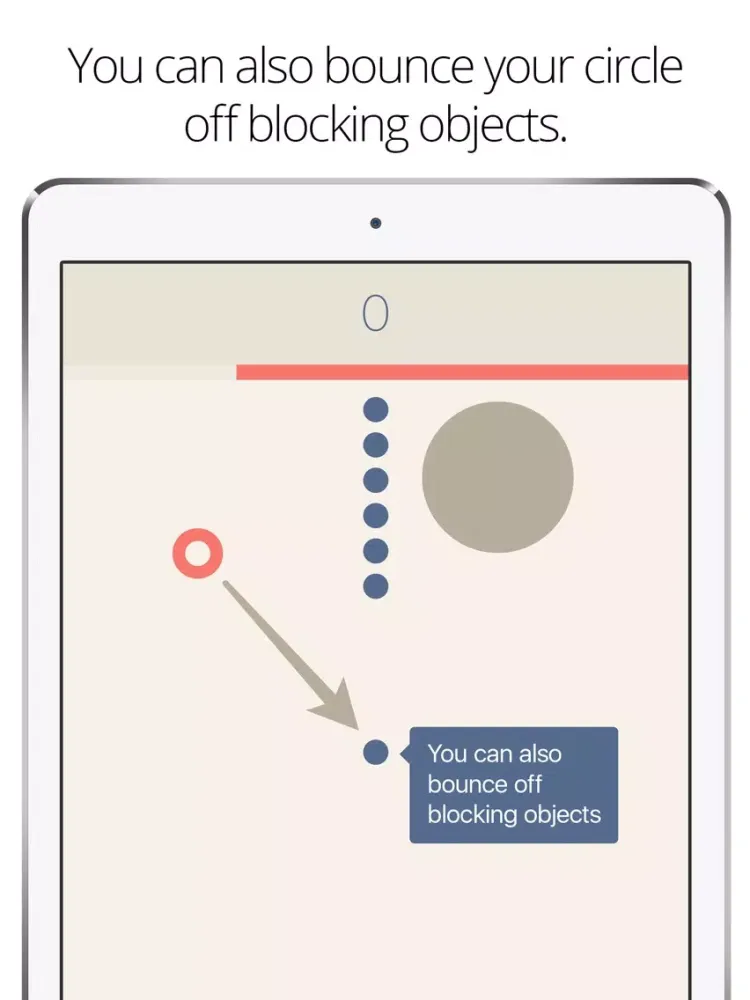 Hit the Dot - A Simple Flick the Dot Game iPad  Ekran Görüntüleri