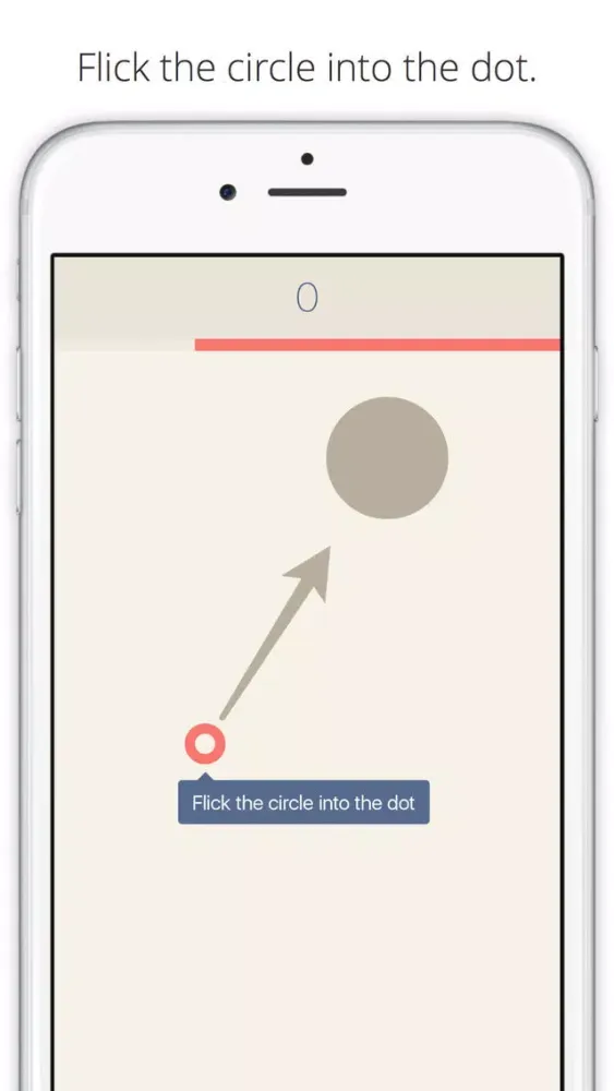 Hit the Dot - A Simple Flick the Dot Game Ekran Görüntüleri