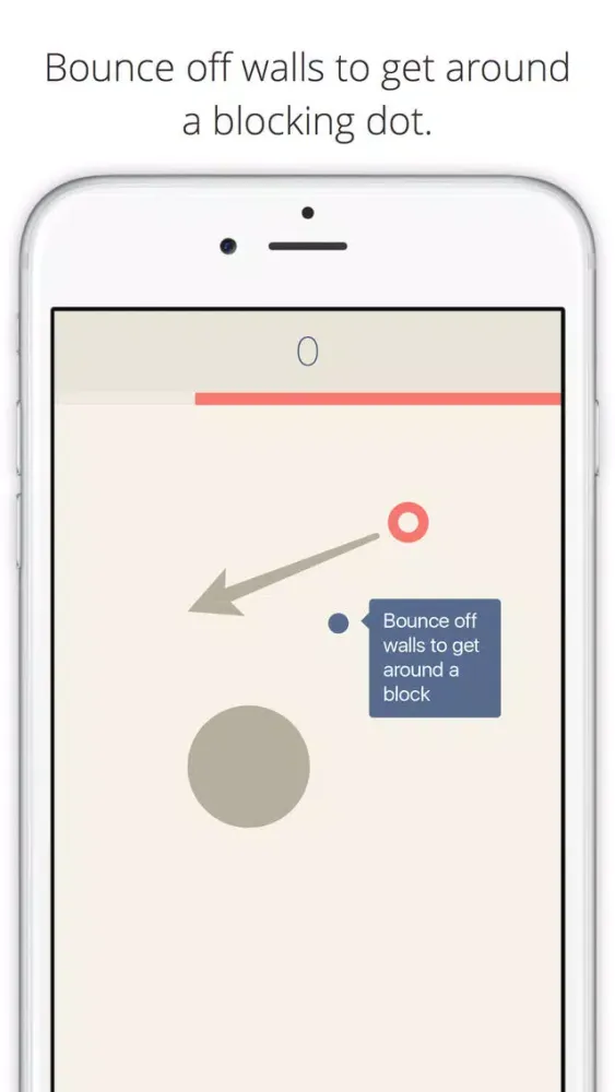 Hit the Dot - A Simple Flick the Dot Game Ekran Görüntüleri