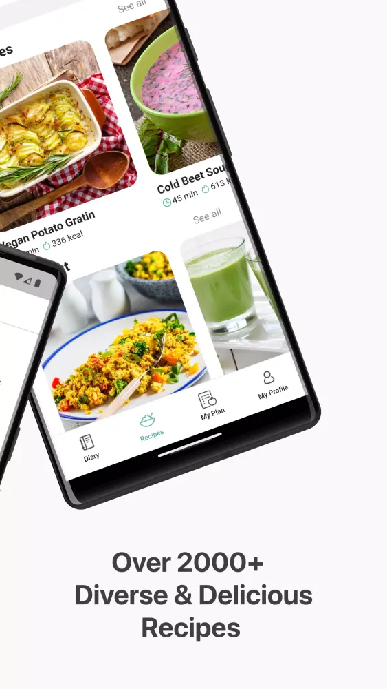 Calorie Carb & Protein Tracker Screenshots