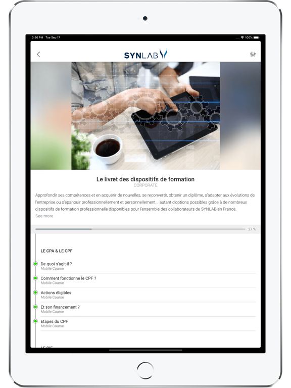 صور Académie SYNLAB iPad 
