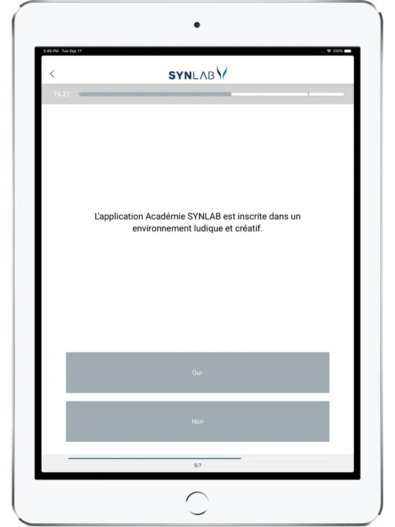 Académie SYNLAB iPad  Screenshots