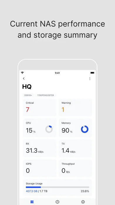 Synology Active Insight スクリーンショット