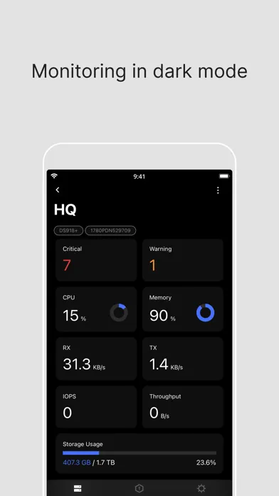 Synology Active Insight スクリーンショット
