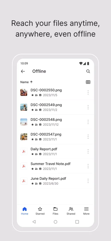 ภาพหน้าจอของ BeeFiles