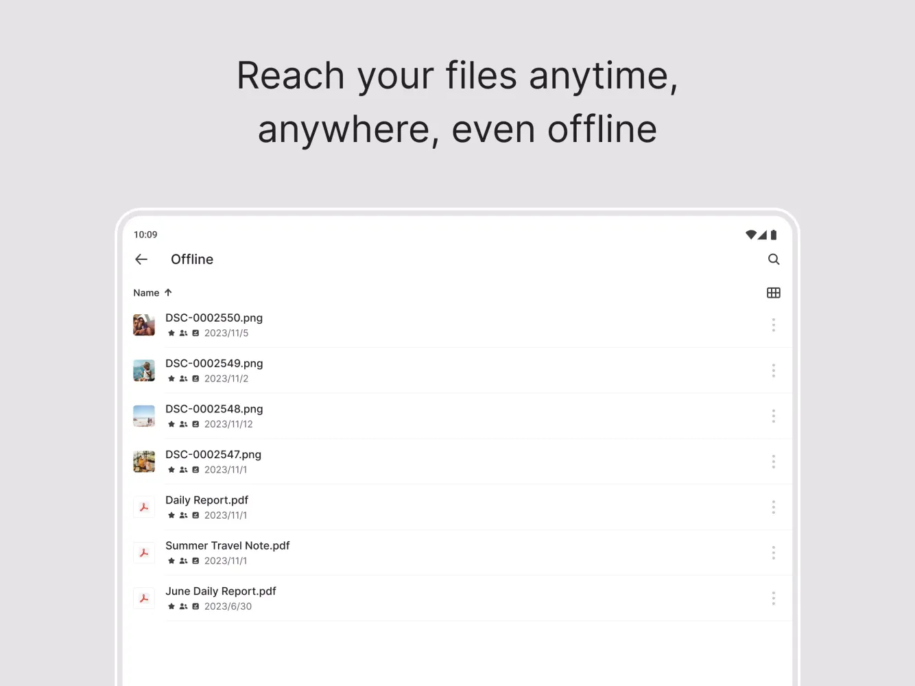 ภาพหน้าจอของ BeeFiles