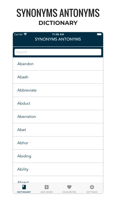 Synonyms Antonyms Dictionary Screenshots