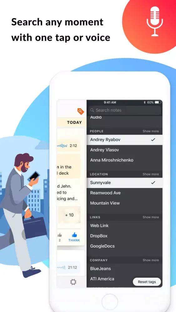 Capturas de tela do Synqq