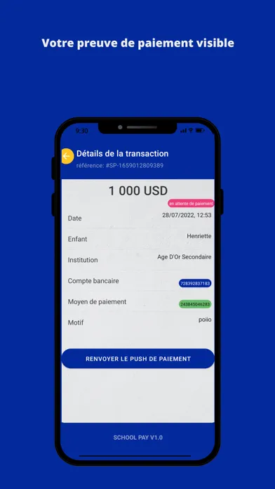 School Pay DRC Screenshots