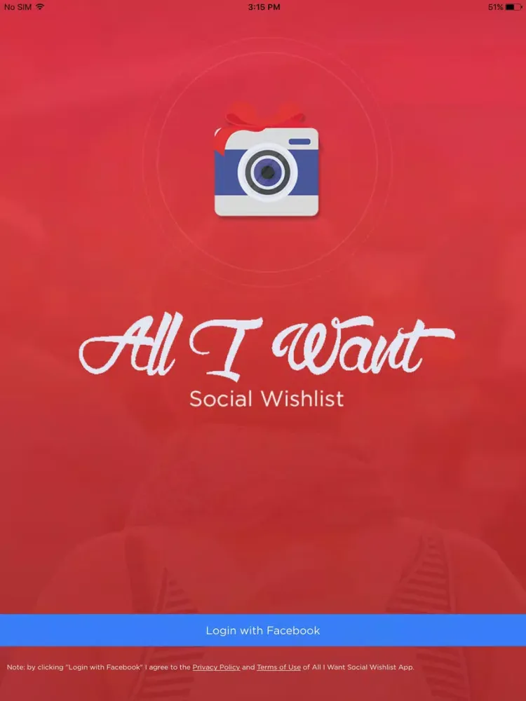 All I Want Social Wishlist iPad  स्क्रीनशॉट