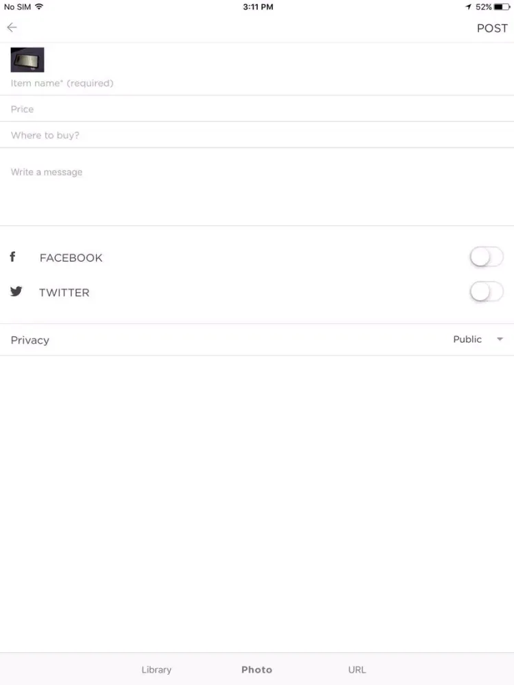 All I Want Social Wishlist iPad  स्क्रीनशॉट