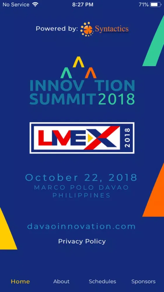 Screenshot di LIVEX 2018