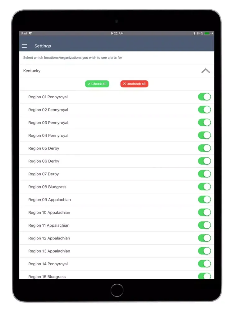 Heads Up KY EMS iPad  سکرین شاٹس