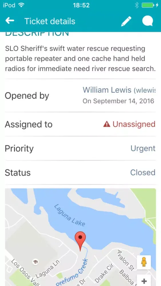 Mobile Dispatch ACS Screenshots
