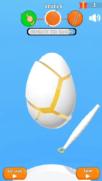 ภาพหน้าจอของ Egg Peeling
