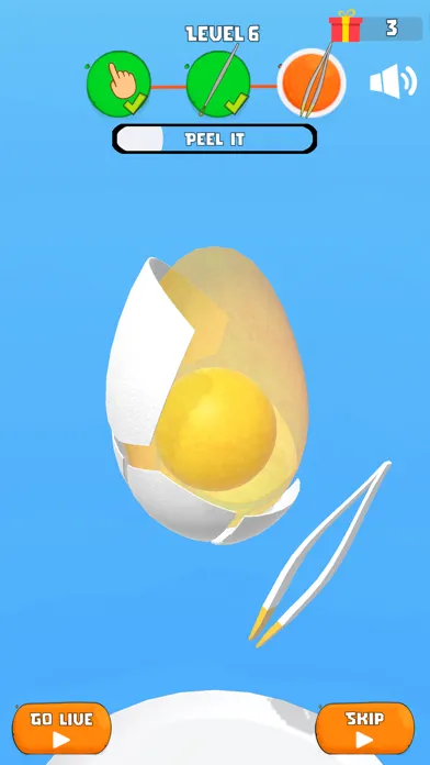 ภาพหน้าจอของ Egg Peeling