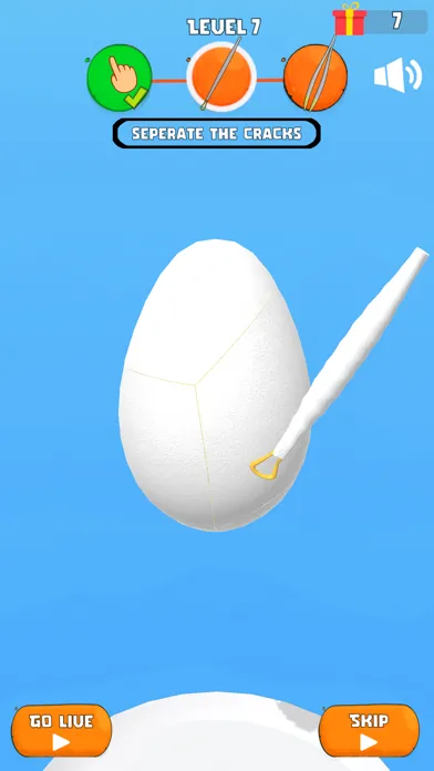 ภาพหน้าจอของ Egg Peeling