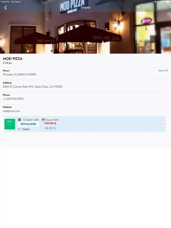 Zrzuty ekranu SYOMit - Local Deals & Coupons iPad 