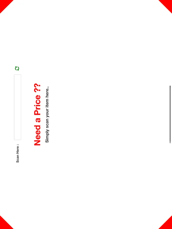 Tangkapan layar PriceCheckMate iPad 