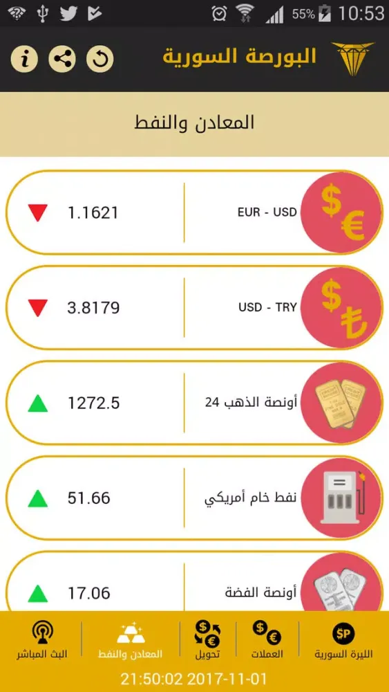 البورصة السورية Screenshots