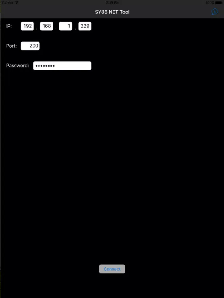 Скриншоты SY86 NET Tool iPad 