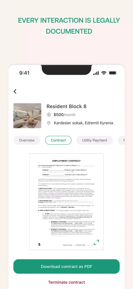 Resident Management Screenshots