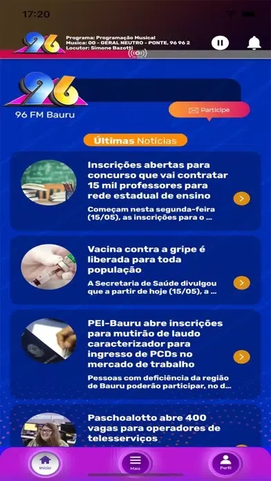 Rádio 96.9 FM Bauru应用截图