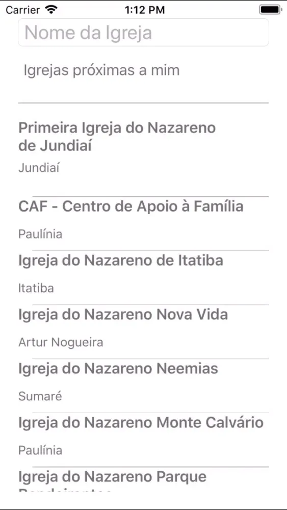 ภาพหน้าจอของ Igreja do Nazareno Distrito SP
