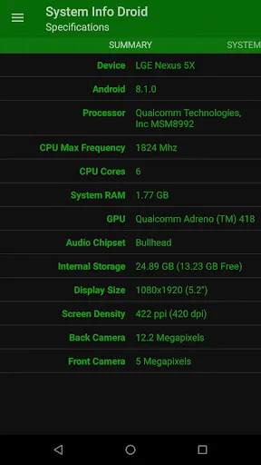 System Info Droid Screenshots