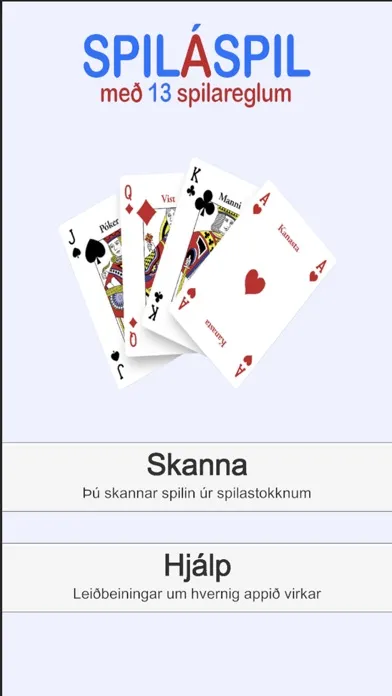 Capturas de tela do Spil á Spil - Reglur