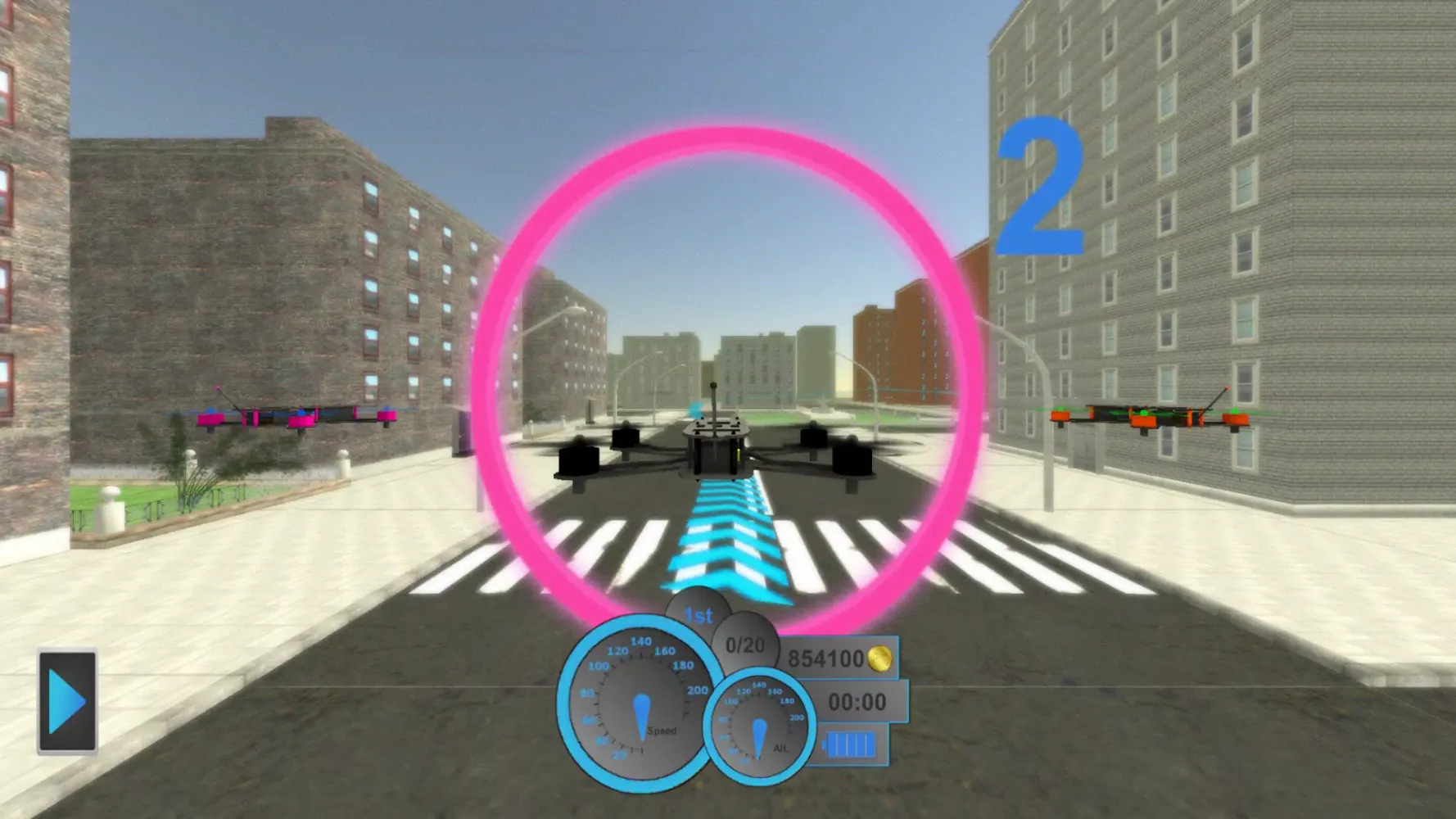 Captures d'écran de Amazing drones: racing