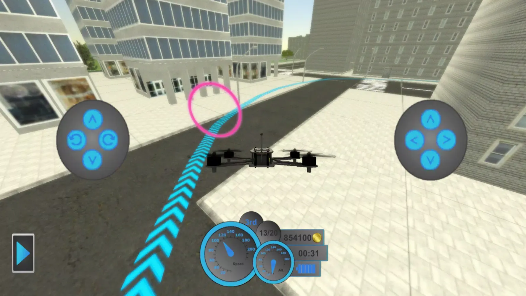Captures d'écran de Amazing drones: racing